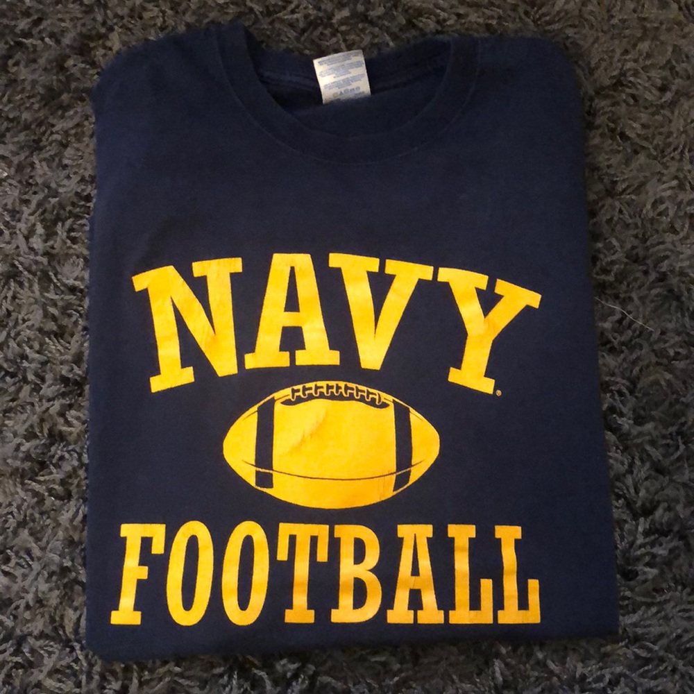 Navy football T-shirt